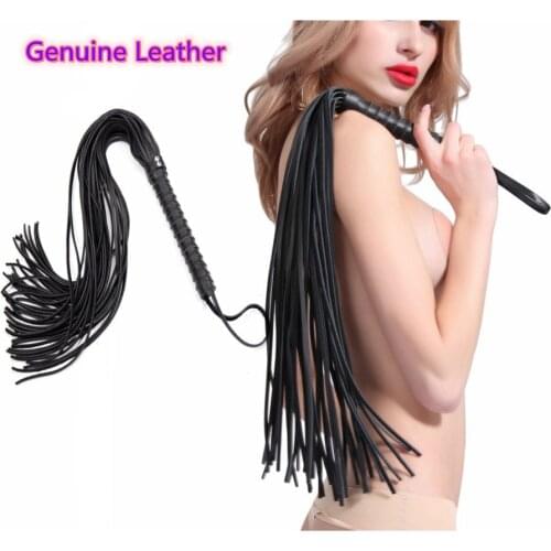 Genuine Leather SLUT Whip Sex Toys for Women Slave Role Play Fetish Bdsm Torture Bondage Cockring Flogger Paddle Stimulate