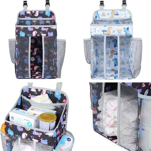 Diapers Baby Crib Hanging Bags Wear-resistant Breathable Durable Portable Bedside Organizer Storage Bag Box For Put Baby Article