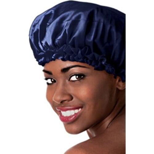New Sleeping Hat Night Sleep Cap Hair Care Satin Bonnet Caps Nightcap For Women Men Unisex 2019ing