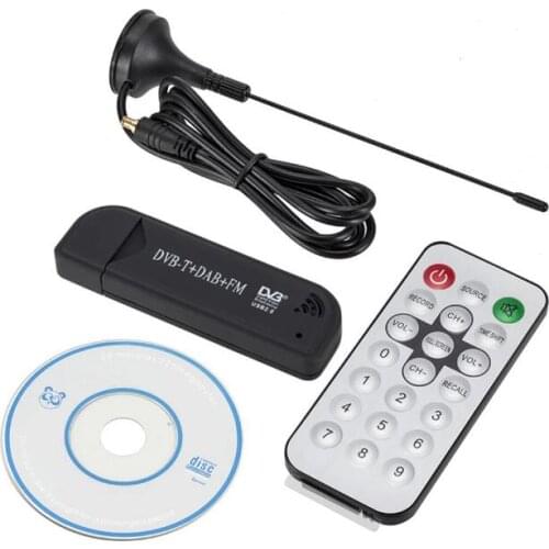 New USB 2.0 TV Tuner Digital DVB-T SDR+DAB+FM HDTV Receiver SDR TV Stick