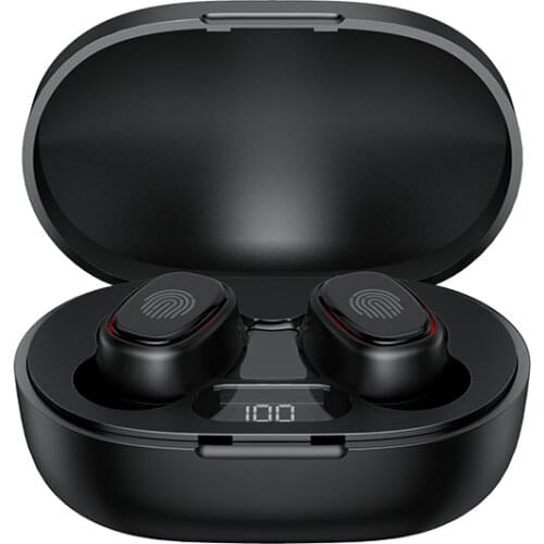 TWS100 Mini TWS Wireless Headphones Bluetooth Earphones Sports Headset With Mic Charging Box LED Power Display For Mobile Phone