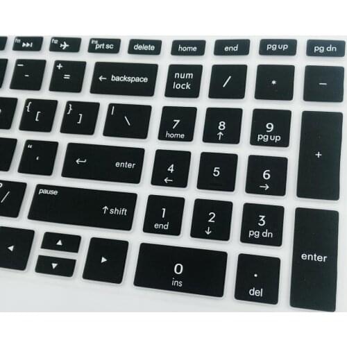 2pcs Silicone Notebook Keyboard Skin Cover Protector for HP 15.6''BF