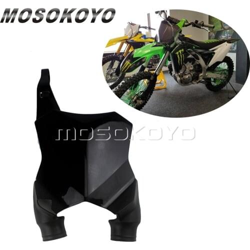 1pcs Motocross Enduro MX Plastic Front Number Plate Black for Kawasaki KX250F KX450F KXF 250/450 2016-2017 2018 2019