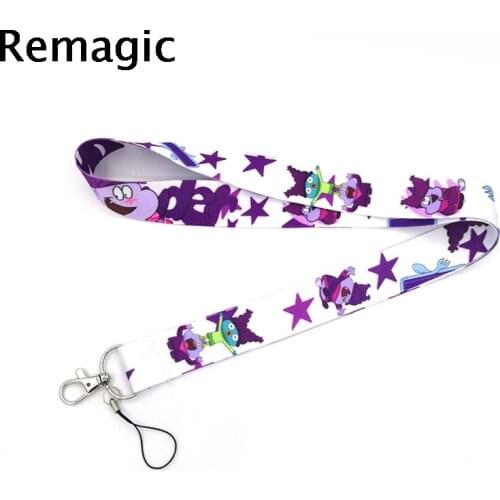 20pcs Chowder funny kids 90s vintage gifts Neck keychain necklace Anime Cartoon Strap Lanyard ID badge holder Keychain Lanyard