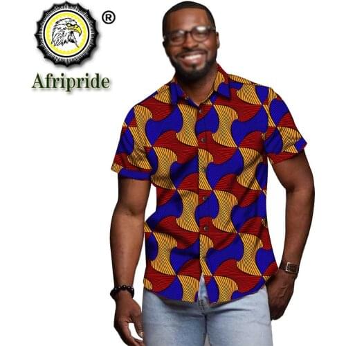 AFRIPRIDE Men's Short Sleeve Shirts