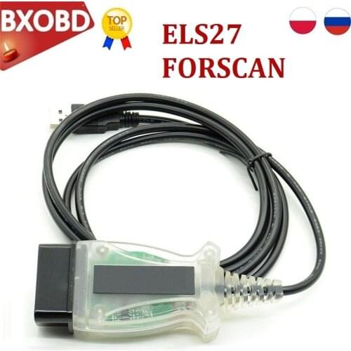 ELS27 FORScan V2.3.8 ELS Green PCB PIC24HJ128GP+FTDI Mircochip Car OBD2 Diagnostic Tool ELM327&J2534 Pss-Thru