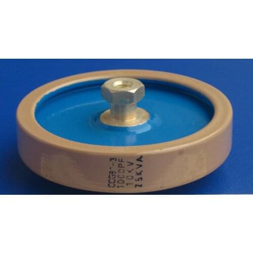 CCG81-3 1000P 1000PF 10KV 75KVA high frequency machine high frequency high voltage ceramic ceramic dielectric capacitor