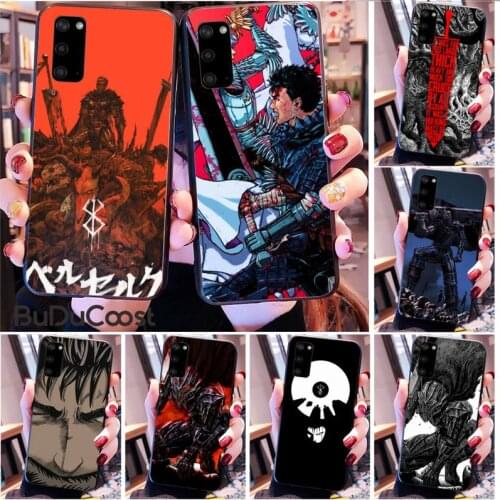 Diseny Berserk Guts Anime cool guys Phone Case for Samsung S20 plus Ultra S6 S7 edge S8 S9 plus S10 5G