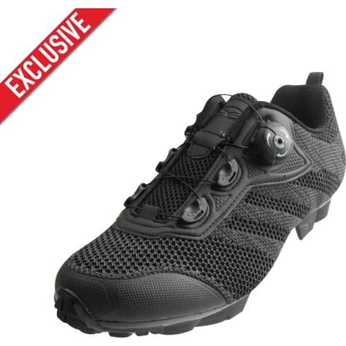 Exclusive! Tiebao Men Knit Upper Cycling Shoes Breathable Lightweight MTB Shoes Sapatilha Ciclismo Mtb Self-locking Bike Shoes