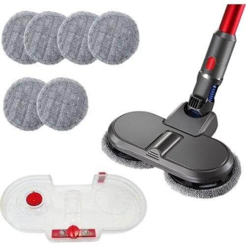 Electric Wet Dry Mopping Head for Dyson V7 V8 V10 V11 Replaceable Parts with Water Tank Mop Head Mop Pads Water Cup