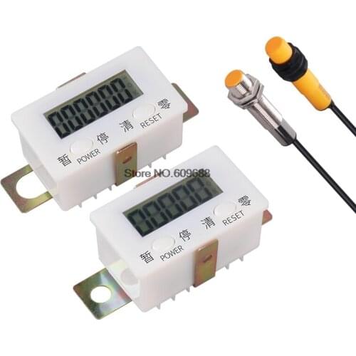 Electronic digital display counter proximity Industrial magnetic sensor switch punch counter automatic induction counter meter