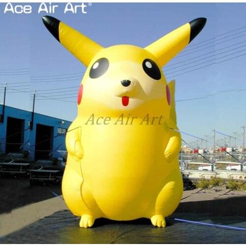 Giant inflatable cartoon character pikachu advertising inflatable pikachu balloon model for promotions and events