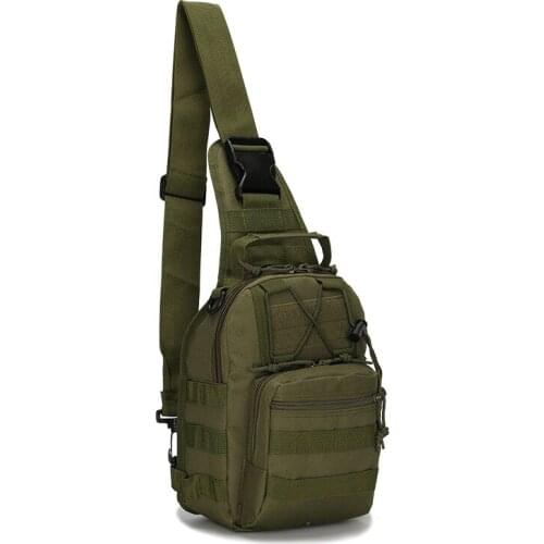 Hot sale Nylon Outdoor Bag Camping waterproof Fishing Bag climbing Men army camouflage tactical Chest Pack Shoulder Bags