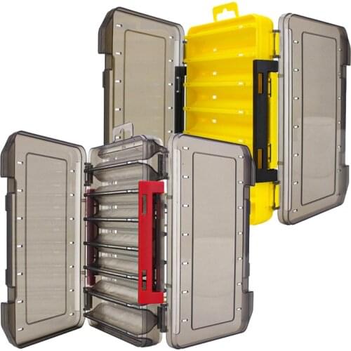 Hunthouse Fishing Lure Tackle Box 186g/98g Double Sided Case Compartments Bait Lure Hook Storage Boxs Fishing Accessories