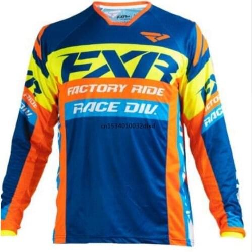 2021 Enduro Jersey Mtb Long Sleeve Men Motocross Ropa Offroad Maillot Vtt MX Bike Downhill Shirtcycling Jersey Men Long Sleeve