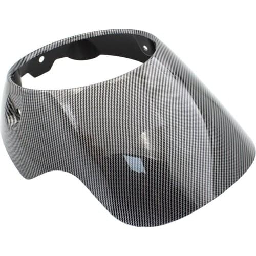 Motorcycle ABS Headlight Fairing Mask Cowl for Triumph BONNEVILLE T100 T120 SE Thruxton 900 2001-2019,Carbon Fiber