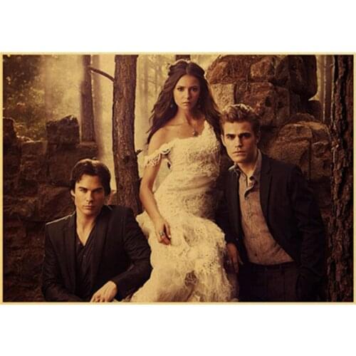 Full Round 5d Diy Diamond Painting "the Vampire Diaries" Diamond Embroidery Cross Stitch Patterns Diamond Mosaic Home Decor Gift