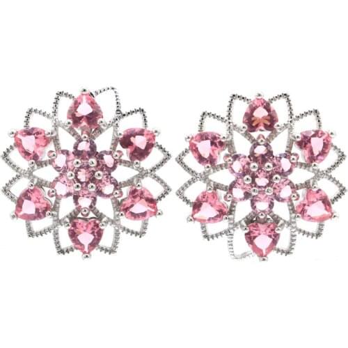 20x20mm 2020 New Arrival Created Blue Turquoise Bright Zircon Gift For Womans Daily Wear Silver Earrings