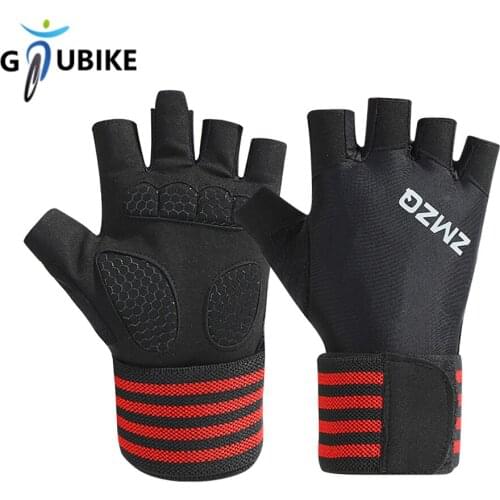 GTUBIKE Fitness Half-finger Cycling Training Gloves Anti-slip Quick-release Gloves Extended Bracers Sports Short Finger Gloves