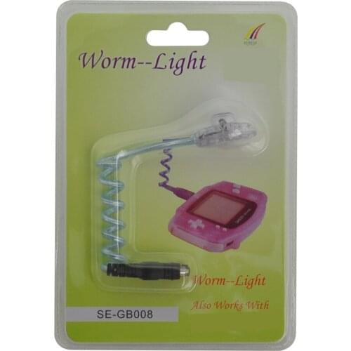 Worm Light Illumination LED Lamps for Nintend for Gameboy Advance for GBA /GBP /GBC Game Console with packe