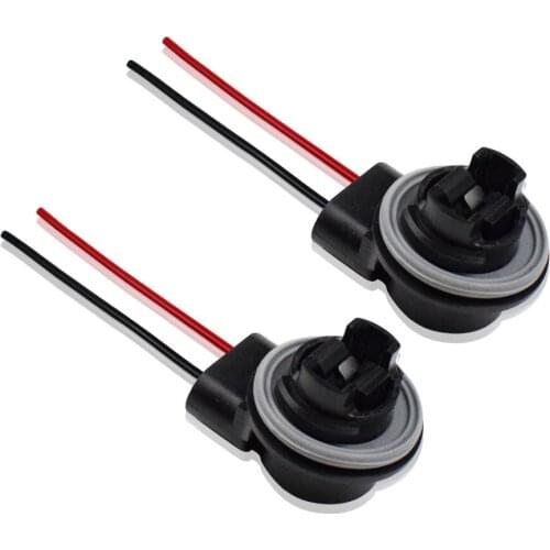 T25 3156 P27W Adapter Socket Plug Wire Connector Automotive Reading Light Turn Signal Bulb 2Pcs Dyoung