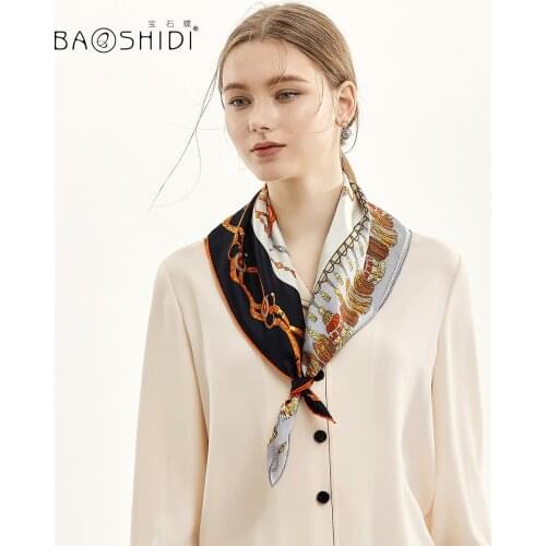 Thirty just Jiang Shuying Wang mani the same silk scarves for professional women silk scarves