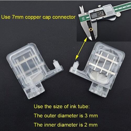 10PCS DX5 Ink Damper DX4 Big Ink Damper For Epson DX4 DX5 Printhead double mesh damper 3*2mm and 4x3mm Connector