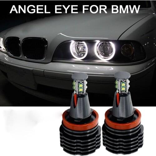 2pcs 120W H8 LED Angel Eyes Halo Ring Lights For BMW E60 E61 E71 E70 LCI E90 E91 X5 Angel Eye Headlight LED Car Headlamps