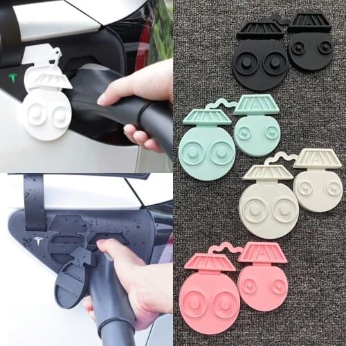 Car Charging Port Waterproof Cover Silicone Dust Cover Car Accessories Electric Car Charging Hole Protector For Tesla Model 3/Y