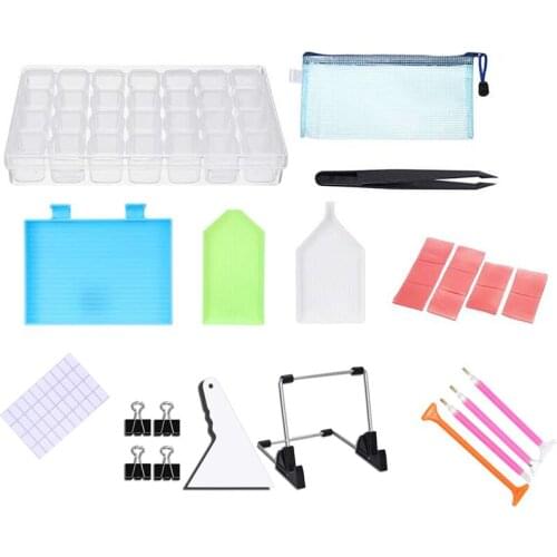 DIY Diamond Painting Accessories 5D Diamond Painting Cross Stitch Embroidery Pen Tools Set Mosaic Glue Pen Kit Tweezers