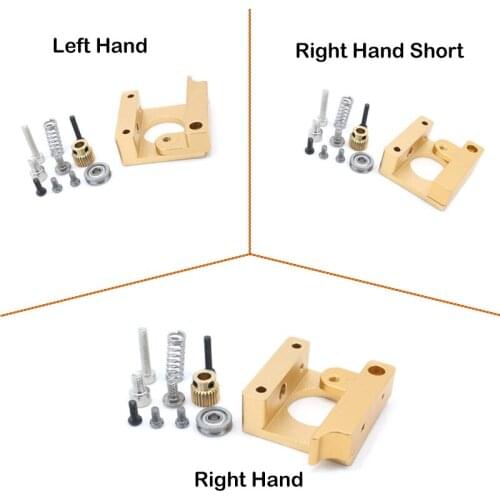 MK8 Extruder Aluminum bracket Block For 1.75mm Filament Extrusion Right Left Short Hand 3D Printers Parts DIY Accessories Kit