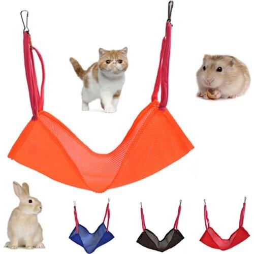 Hot sell 1pc Summer Cat Kitten Pet Breathable Mesh Hanging Cage Hammock Small Animal Bed