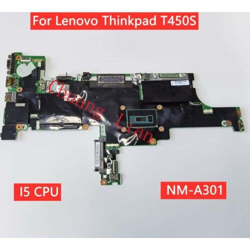For Lenovo Thinkpad T450S Laptop motherboard AIMT1 NM-A301 with I5 CPU100% Fully Tested