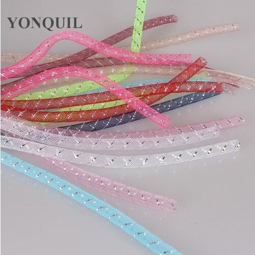 Metallic 8Mm Tubular Horsehair Crinoline Tube Crin Braid Trimming DIY Vintage Millinery Hair Accessories 150yards/lot 24 Colors