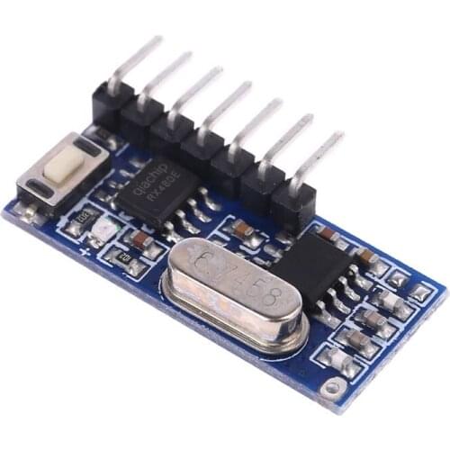 433 MHz RF Code Learning Receiver Module 1527 Wireless Decoder 4 Output Channel For Remote Control