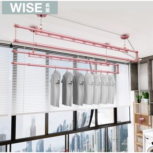 Wall-mountable clothes-horse stealth On the windowsill folding scaling balcony hanging clothes dryer rack home accessories