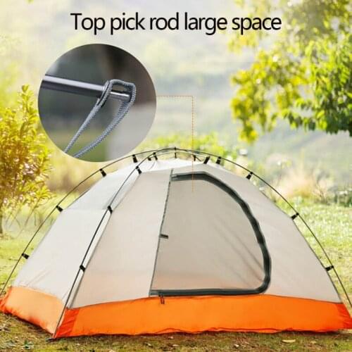 Outdoor 2 Person Aluminum Pole Camping Tent Backpacking Tent Double Layer Portable Handbag Camping Tent
