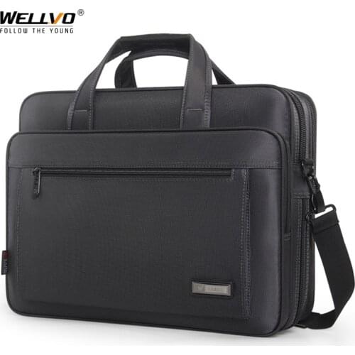Mens Briefcase 16 Inch Laptop Messenger Bag Business Office Documents Bag Large Capacity Handbags Travel Shoulder Bags XA923ZC