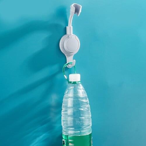 Adjustable Shower Head Holder with Hook Suction Cup Shower Arm Wall Mounted Handheld Shower Holders Replacement for Bathroom