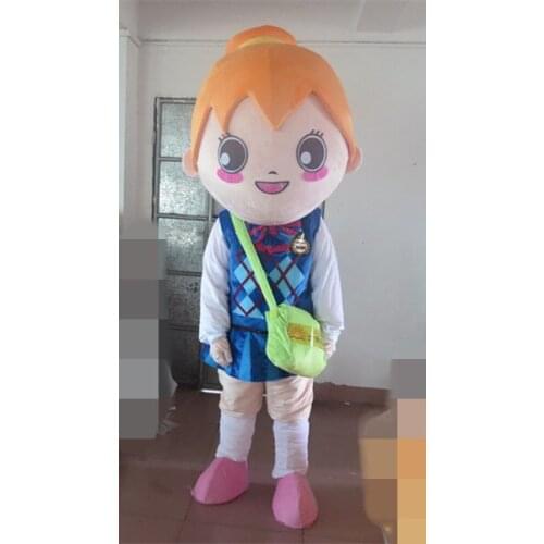 Pink mascot costumes cloth pierced the little girl for sale anime carnival costume for Halloween party costumes