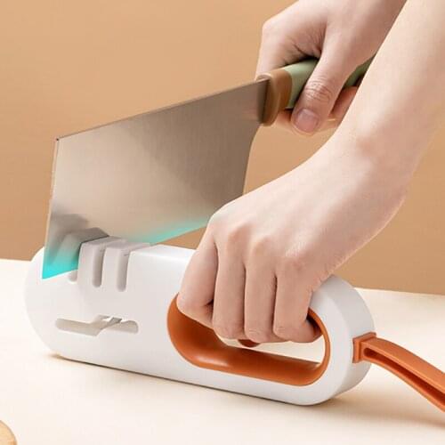 Knife Sharpener 4 in 1 Mini Kitchen Knives Scissors Sharpening Stone Diamond Coated Knife Grinding Machine Sharpening Tool