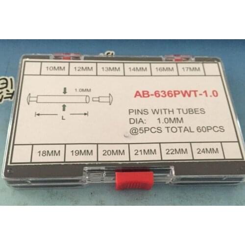 1.0/1.2mm Thick Tube Friction Pin Pins Clasps Straps Bracelets Rivet Ends 10mm - 24mm