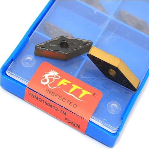 VNMG160412 TM PC4225 10pcs herramienta de torneado externo inserto de carburo CNC hoja de carburo insertar centro