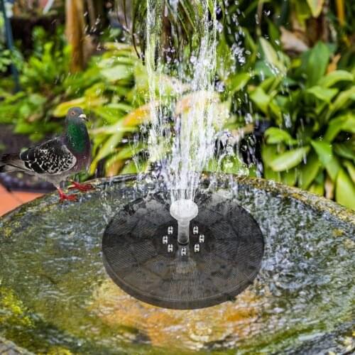Solar Power Water Fountain Pump-Solar Garden Fountain Pump-Bird Bath Fountain Water Floating Pond Garden Patio Decor Fountain
