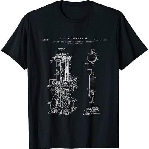 Nuclear Reactor Patent t-shirt - physics shirt