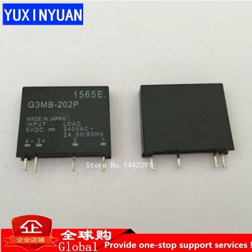 10PCS/Lot G3MB-202P-5VDC G3MB-202P 5V DC-AC SSR IN 5VDC Out 240VAC 2A Relay