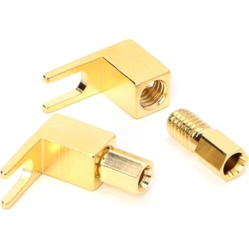 5pcs Banana To Spade Adapter Plugs Y Type Speaker Cable Connector Banana Socket