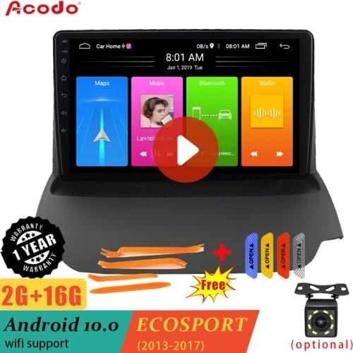 ACODO 2G RAM+16G ROM Android 10.0 Car Radio Multimedia Player For Ford Yibo 2013-2017 Navigation GPS 2 din