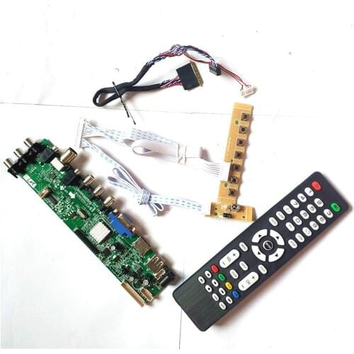 Fit LTN156AT24-L01/P01/P02/T01/T02/W01 HDMI-Compatible VGA USB DVB 3663 TV digital 1366*768 40 pin LVDS upgrade LCD board