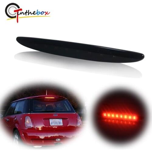 1PC Smoked Lens Super Bright Red 8-LED High Mount Third 3rd Brake Stop Light LED Tail Lamp For 2002-2006 First Gen MINI Cooper